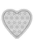 Valentijn hart kleurplaat 3